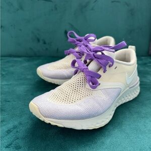 Women's Nike Odyssey Purple and Cream Sneakers